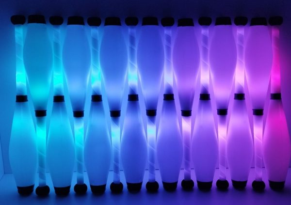 led club juggling club glow club led props rechargeable 3