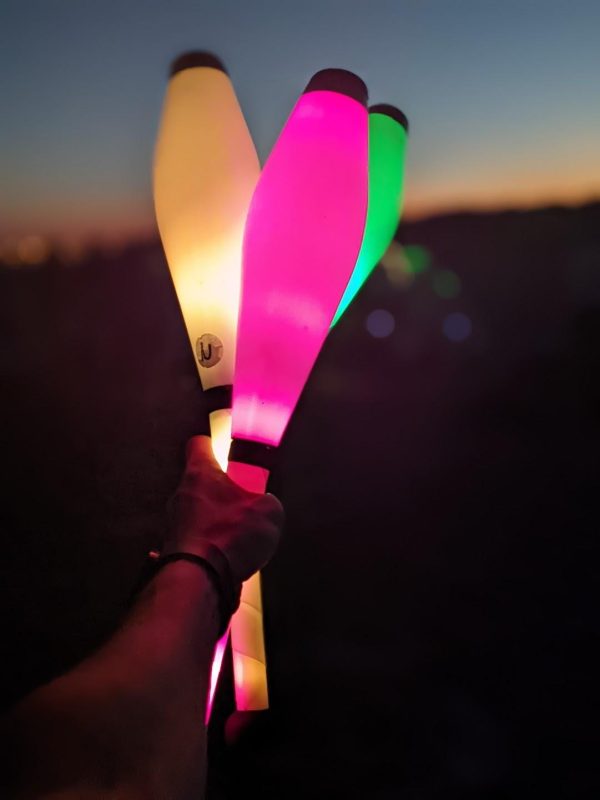 led club juggling club glow club led props rechargeable